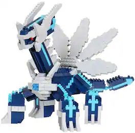 Bandai - Nanoblock - Pokemon Series - Dialga DX Building Kit - COLLECTIBLES - Multicolor