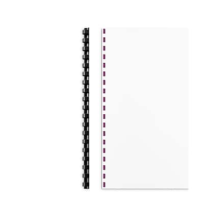 Alt View 1. Staples - 3/8" Plastic Binding Spine Comb, 55 Sheet Capacity, 100/Pack - Black.