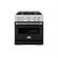 Front. ZLINE - ZLINE 30" Classic Gas Range w/ 4 Burner Cooktop & Convection Oven w/ Black Matte Door (CGR-BLM-30) - Black.