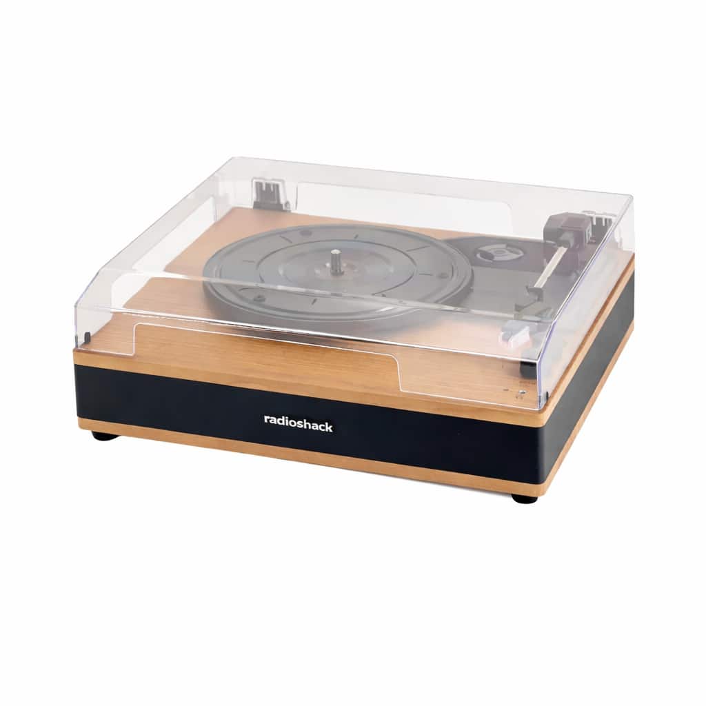 RadioShack - Retro Turntable - 3-Speed Vinyl Player with Bluetooth, RCA/AUX Ports, Dual Speakers, Model 4001797
