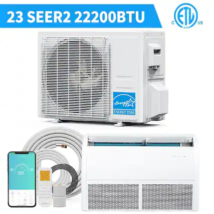 23 SEER2 22200BTU
ETL US
ENERGY STAR
88
A A
