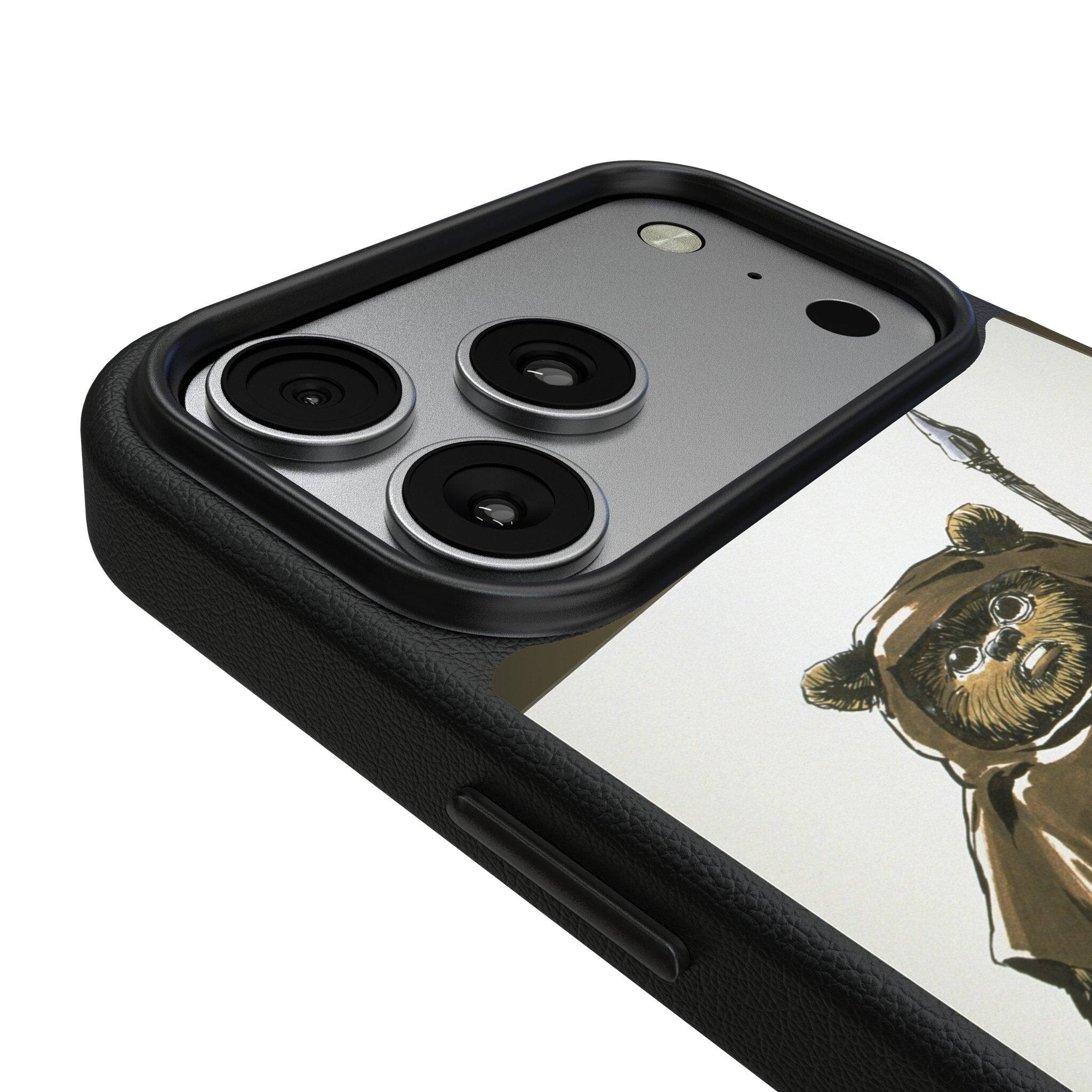 Left. Keyscaper - Star Wars: Return of the Jedi Portrait MagSafe Compatible Phone Case - Apple iPhone 17 Pro Max - Ewok.