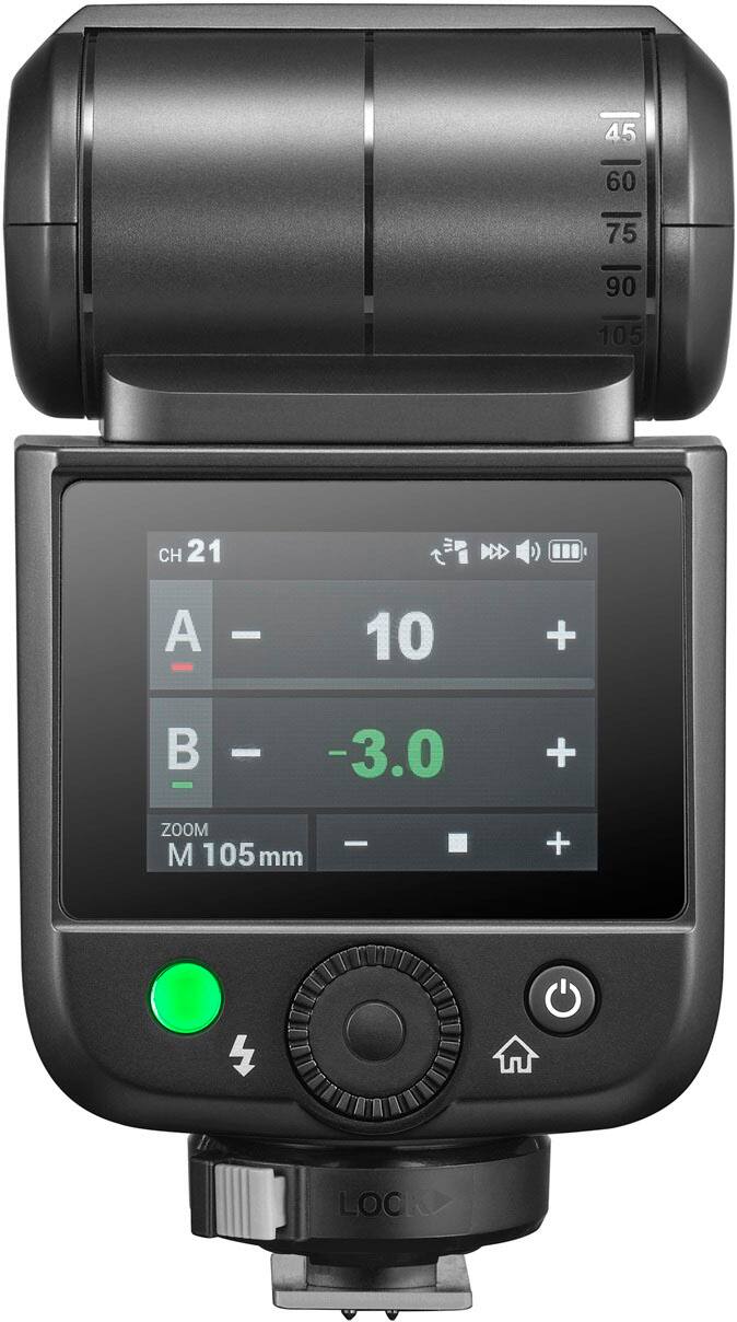 45 60 75 90 105  
CH 21  
A - 10 +  
B - -3.0 +  
ZOOM M 105mm +  
LOCK