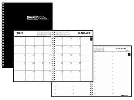 House of Doolittle - 2026 7" x 10" Calendar Year Weekly & Monthly Planner, Faux Leather Cover - Black