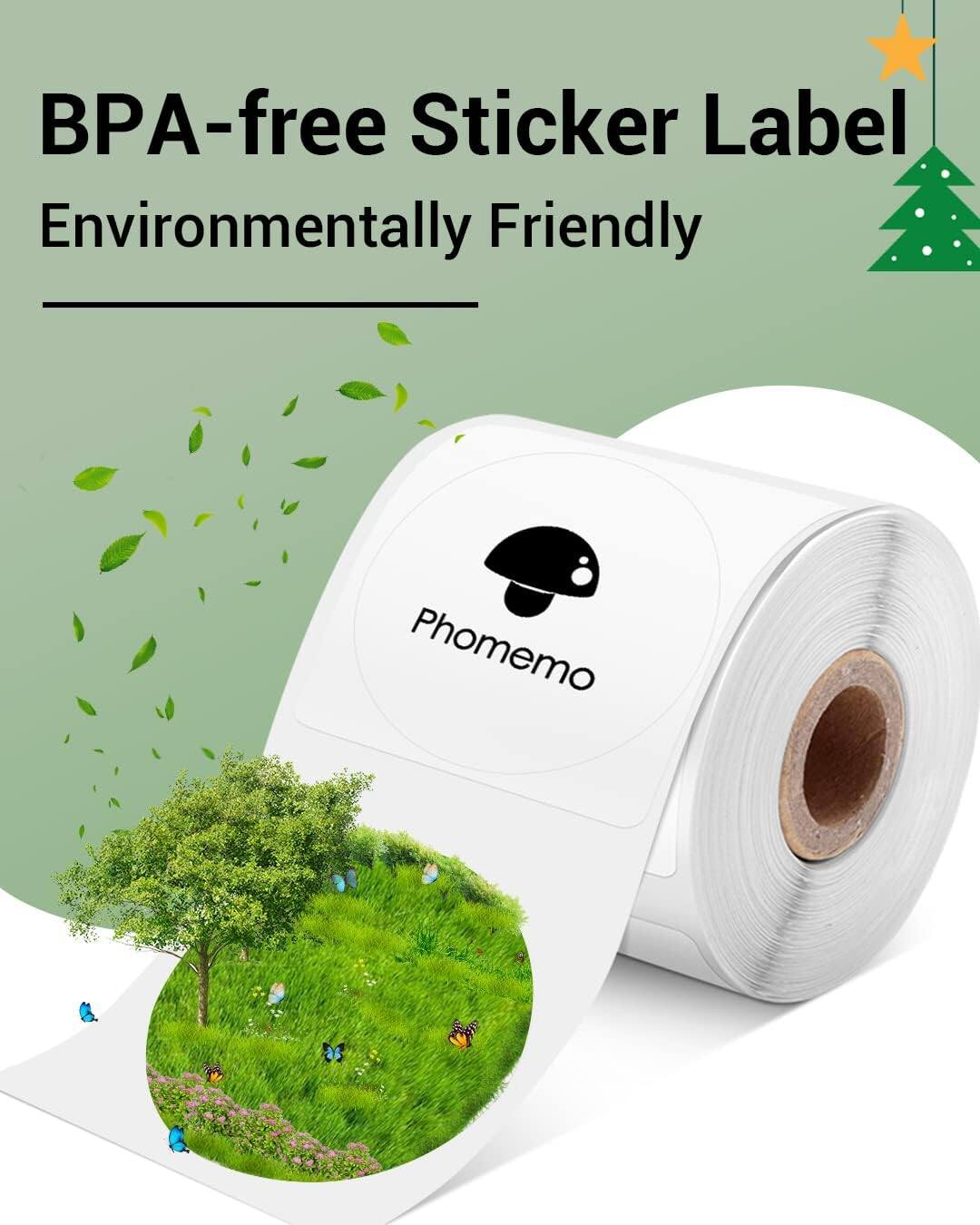 BPA-free Sticker Label  
Environmentally Friendly  

Phomemo