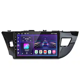 Junsun - 10" 8 Core CarPlay 6+128GB Android 15 For Toyota Corolla 2014-2016 Car Stereo Radio GPS Navi WIFI RDS SWC Bluetooth FM - Black