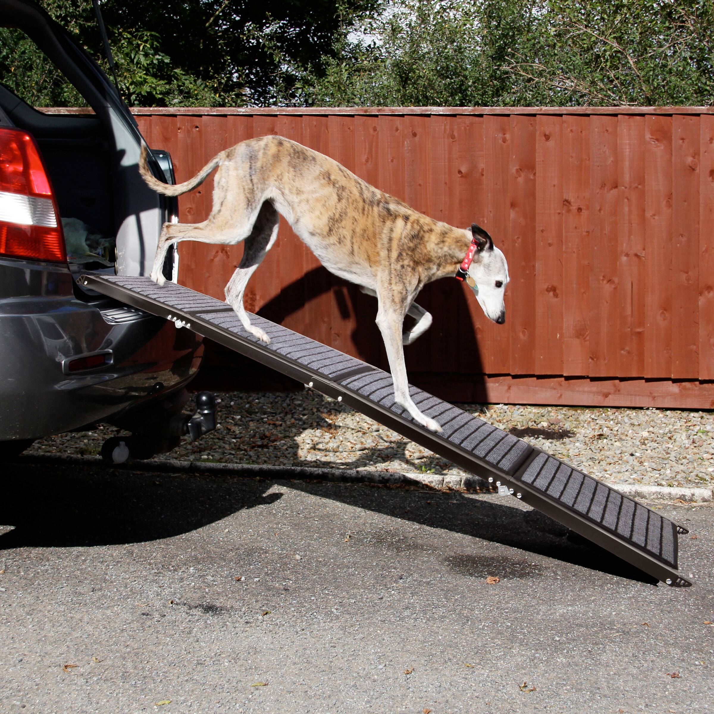 Back. PetMaker - 72-Inch Folding Dog Ramp for Car.