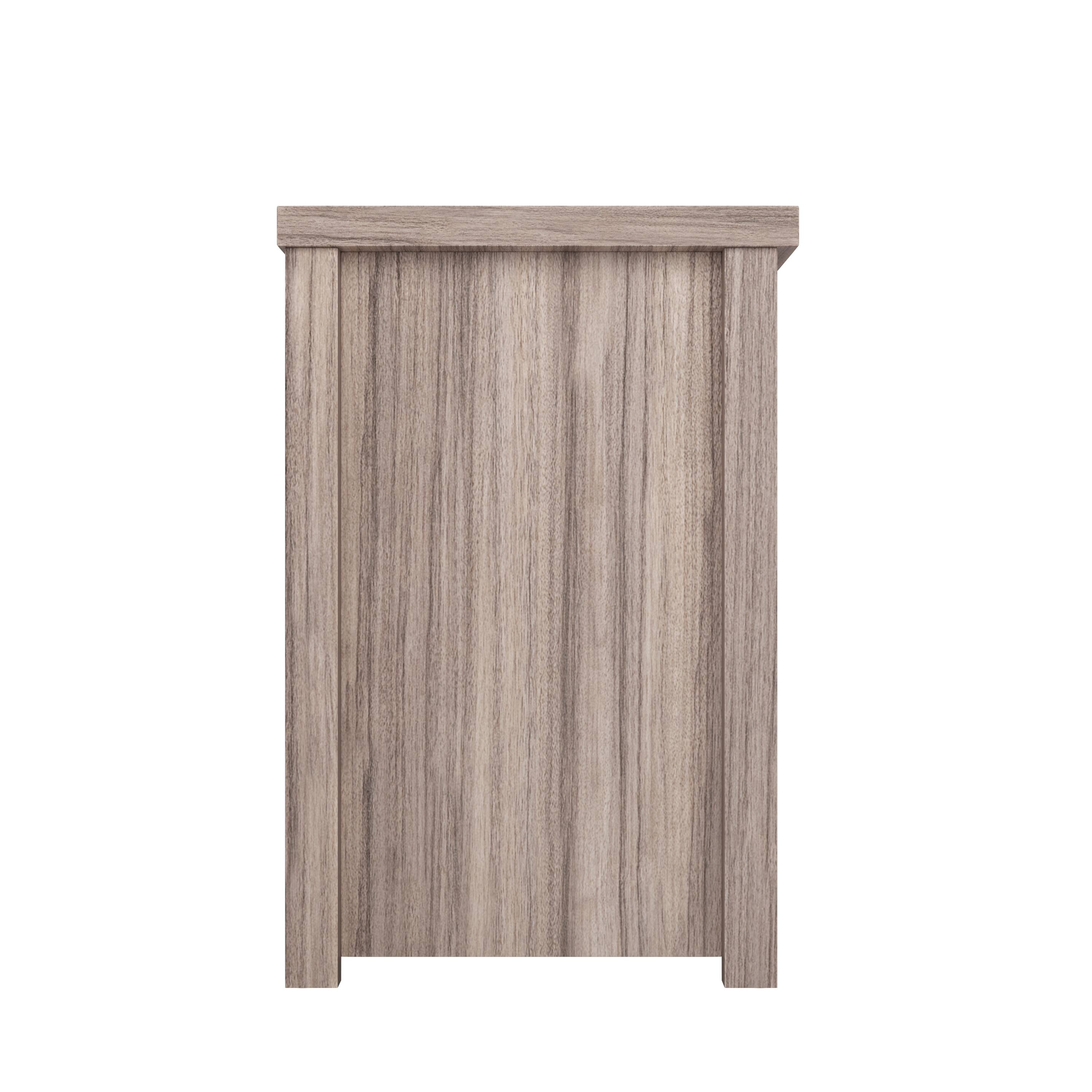 Alt View 16. Alamont Home - Classic TV Stand for up to 80" TVs-Glass Fronted Doors-Modern Finish - Gray Wash Oak.