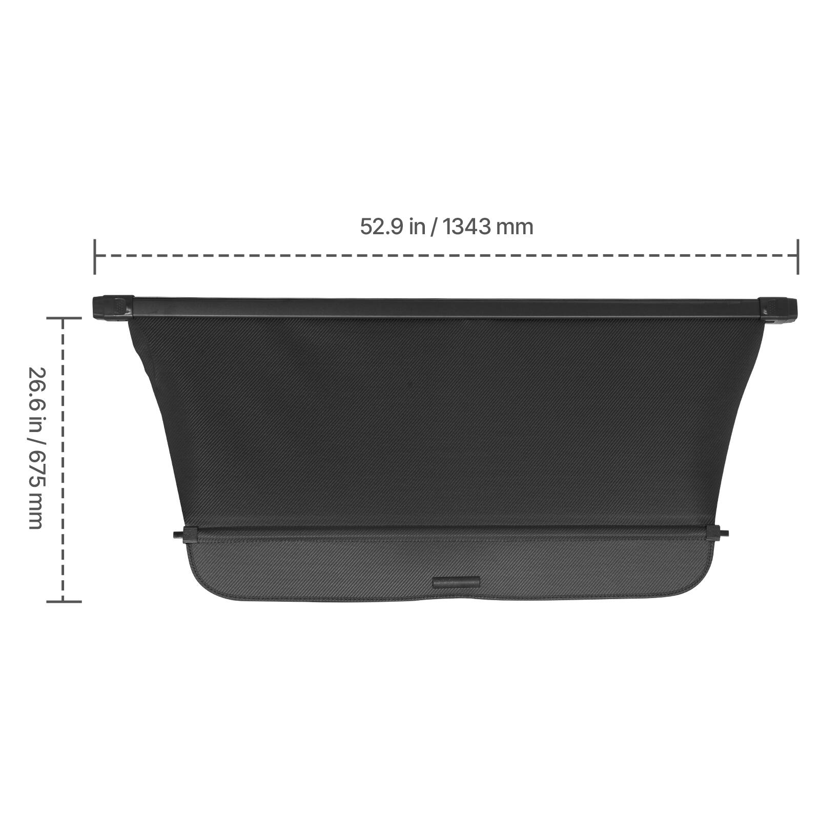 52.9 in / 1343 mm  
26.6 in / 675 mm