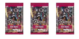 Bandai - Gundam Card Game Booster Pack - Dual Impact (GD02) - 3 Packs - 36 Cards