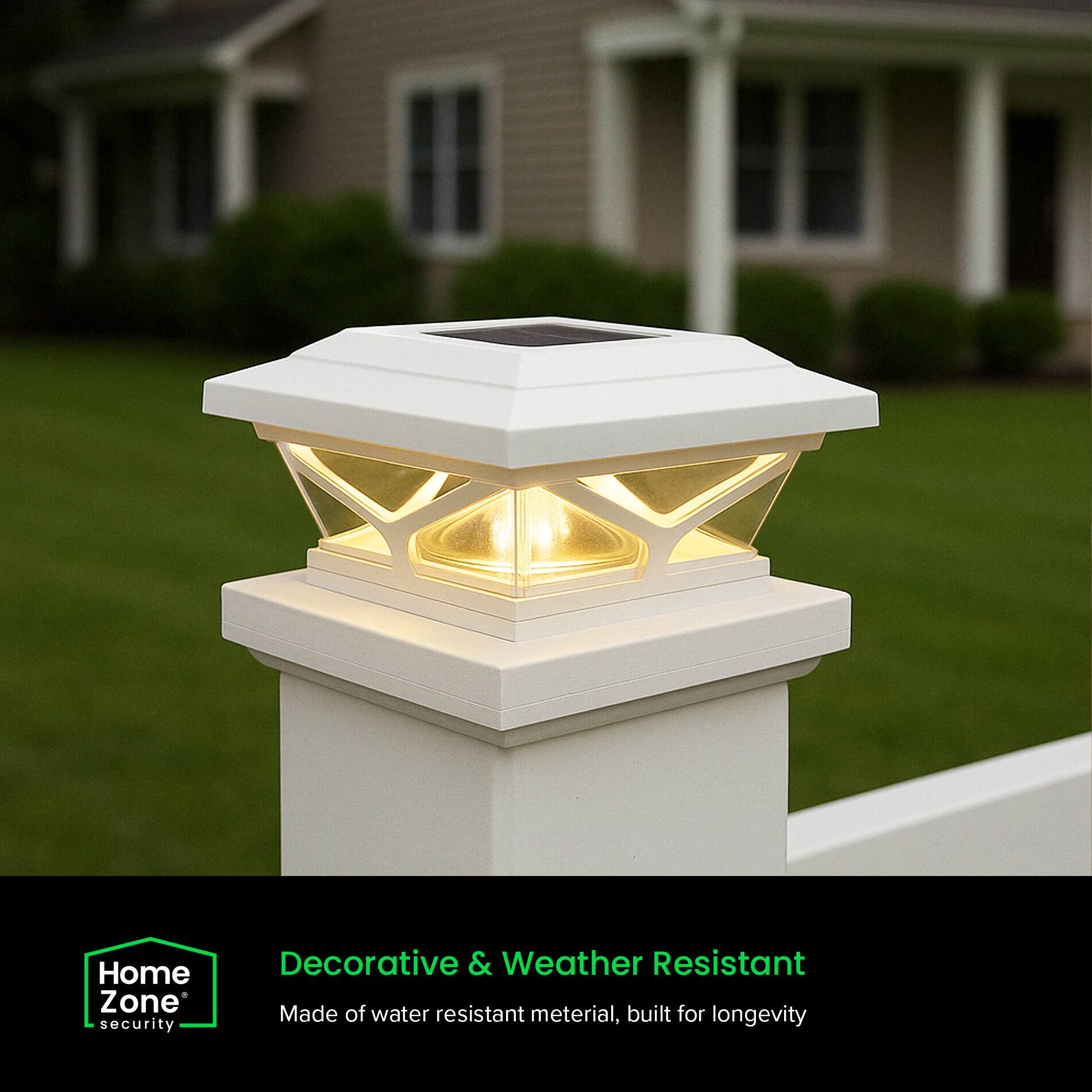 Home Zone security  
Decorative & Weather Resistant  
Made of water resistant material, built for longevity
