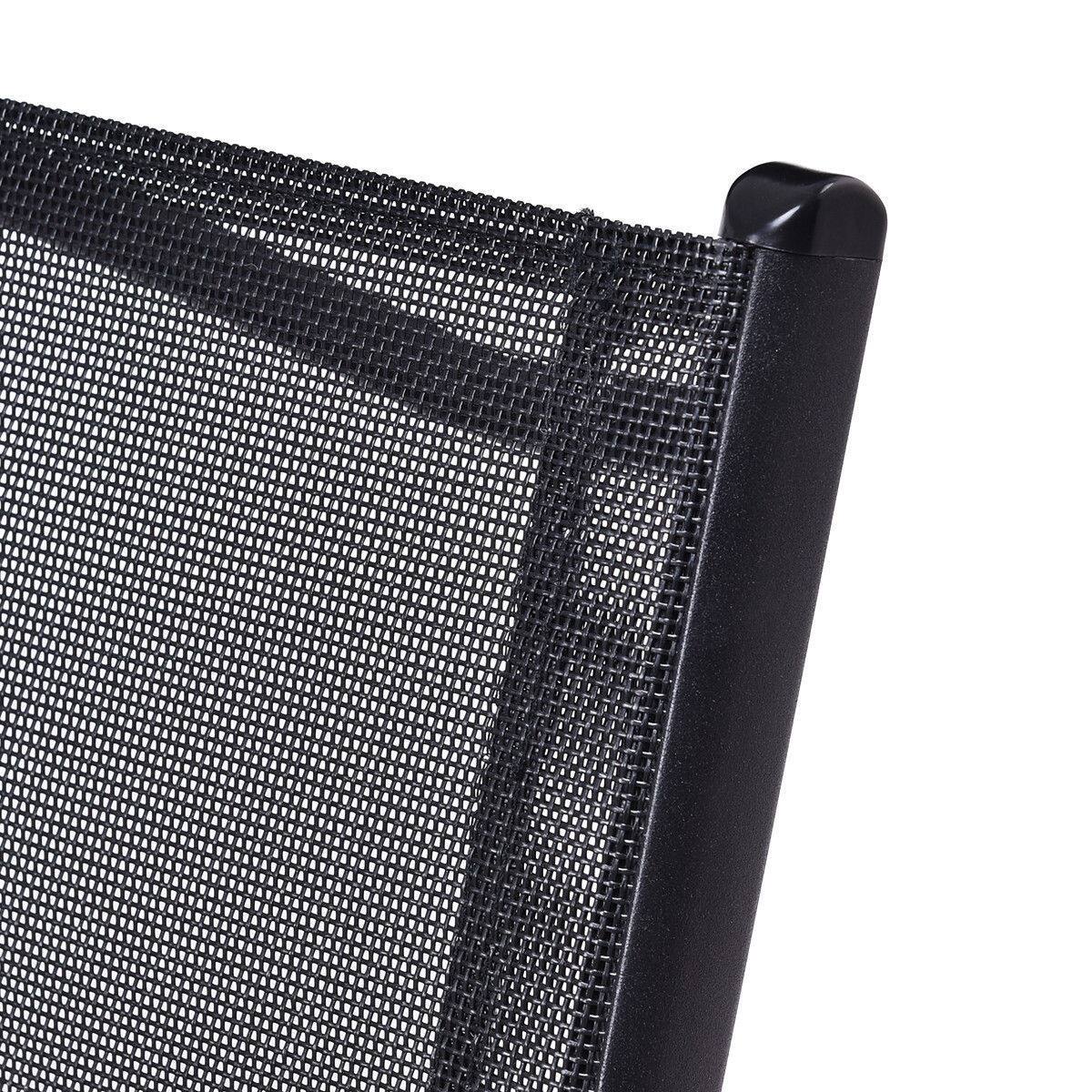 Alt View 5. Gymax - Gymax 3 Pcs Bistro Set Garden Backyard Table Folding Chairs Outdoor Patio Furniture - Black.