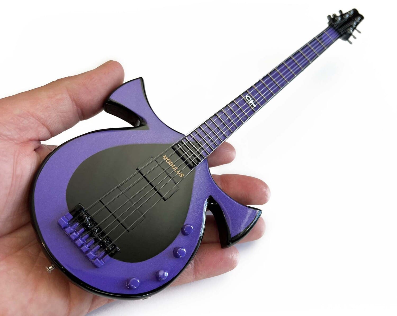 Oteil Burbridge - Axe Heaven Oteil Burbridge Signature Ankh Mini 6 String Bass Guitar Replica Collectible- COLLECTABLES - Multicolor