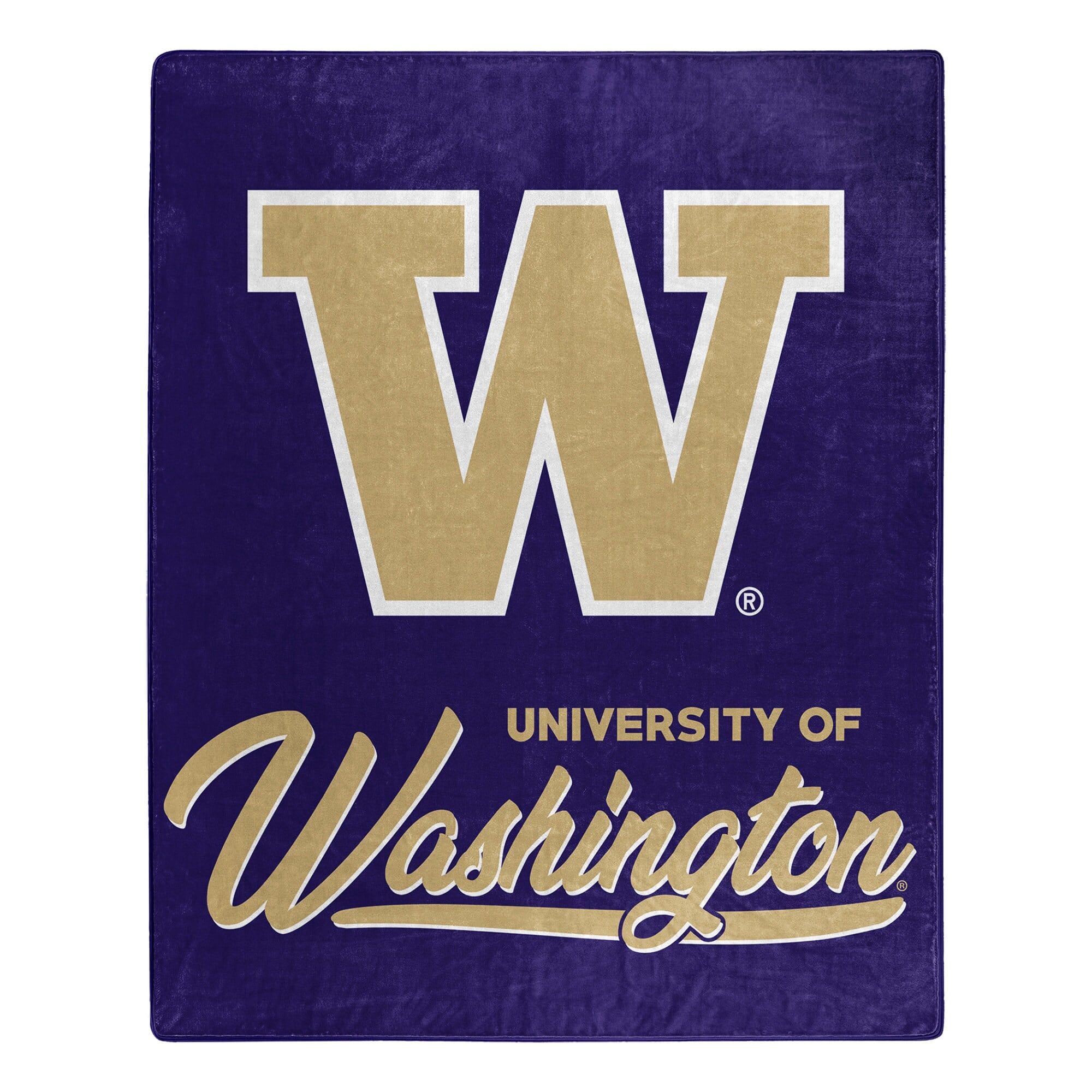 Northwest - Washington Huskies 50" x 60" Signature Raschel Plush Throw Blanket - Multicolor
