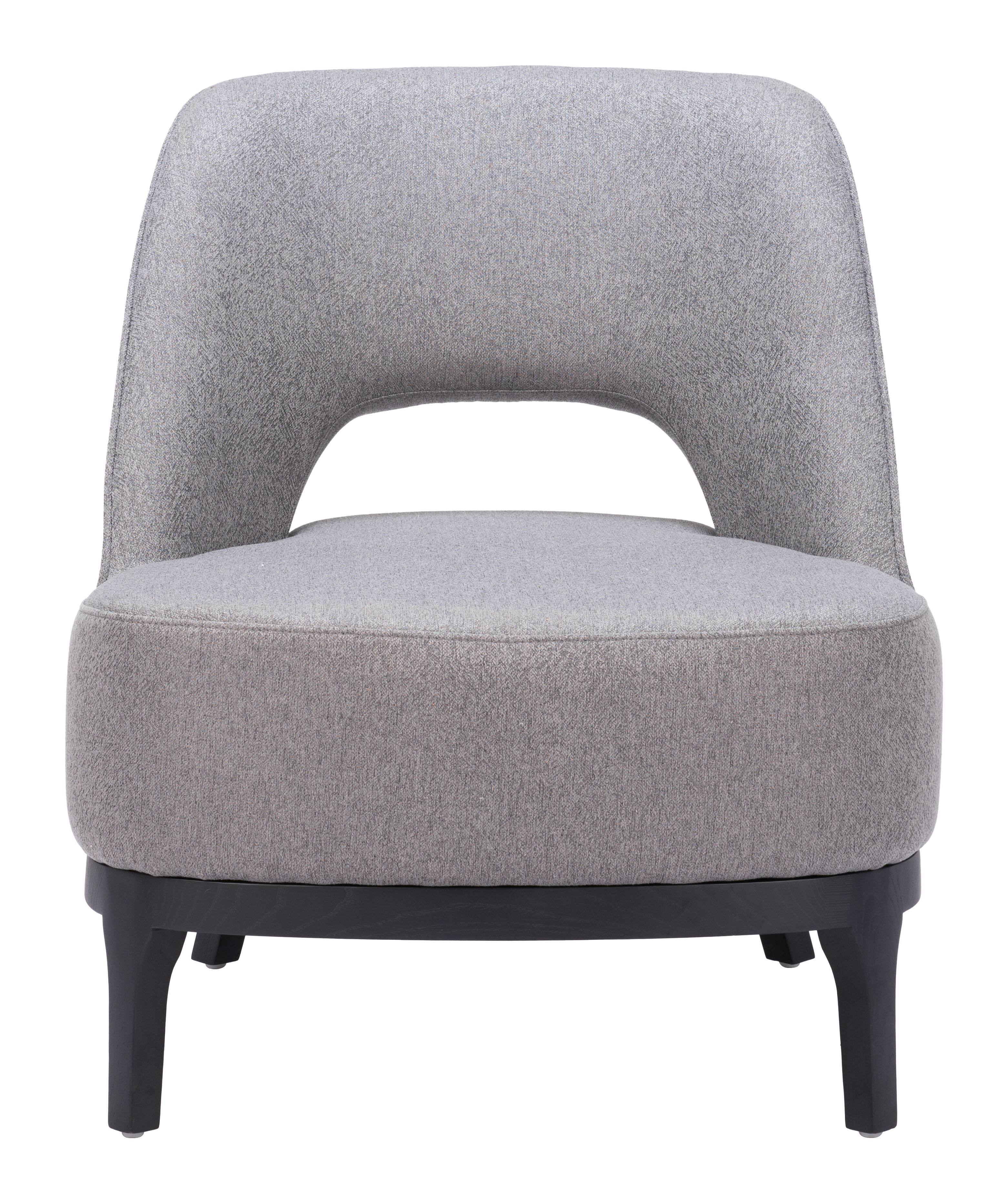Alt View 1. Hivvago - Mistley Accent Chair Gray - Gray.