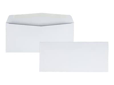 Front. Quality Park - Gummed #10 Business Envelopes, 4 1/8" x 9 1/2", 1000/Carton - White Wove.