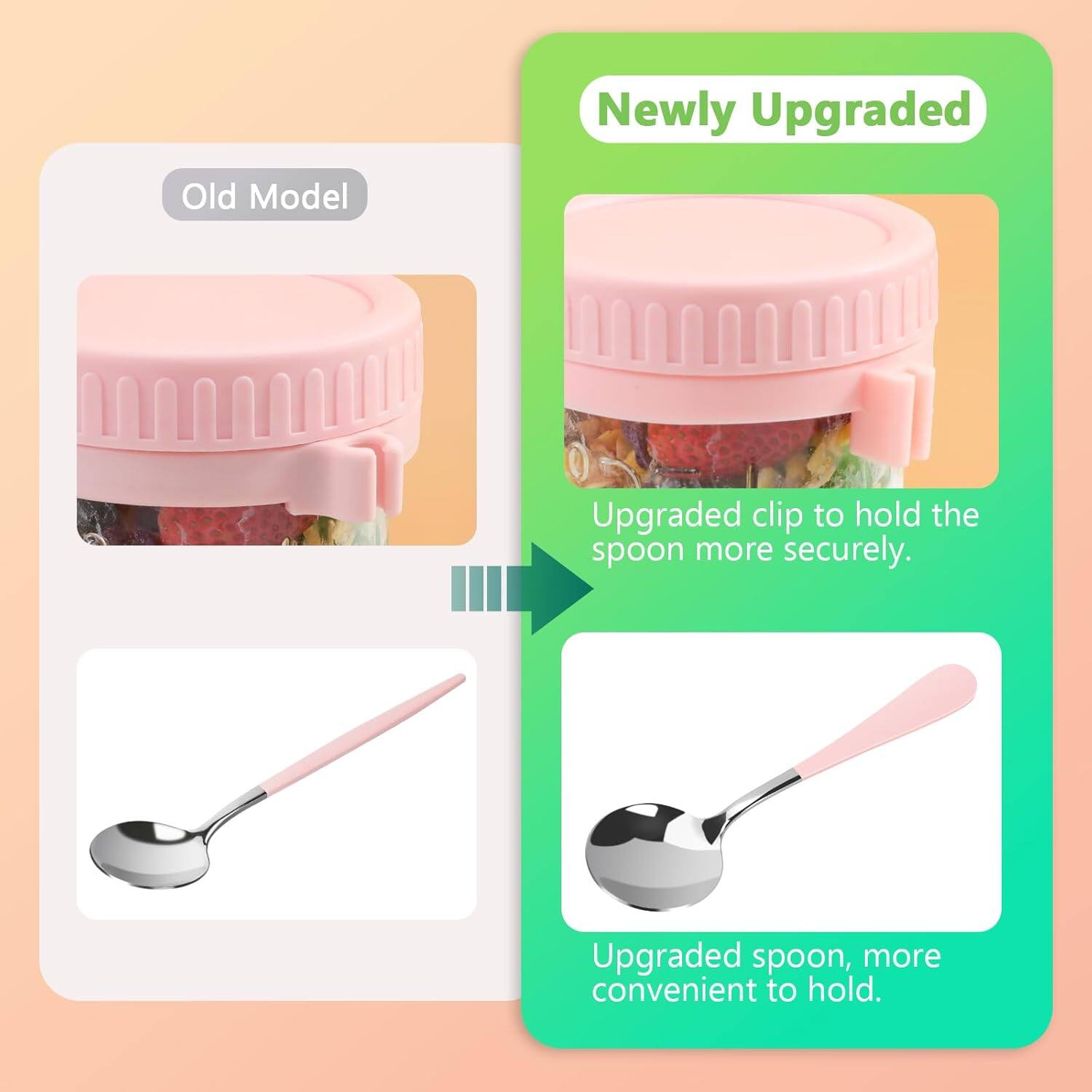 Newly Upgraded

Upgraded clip to hold the spoon more securely.

Upgraded spoon, more convenient to hold.