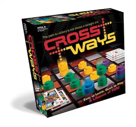 AGES 8+
The path to victory is not always a straight line.
CROSSWAYS
Quick to Play!
Easy to Learn!
A Lifetime of FUN!