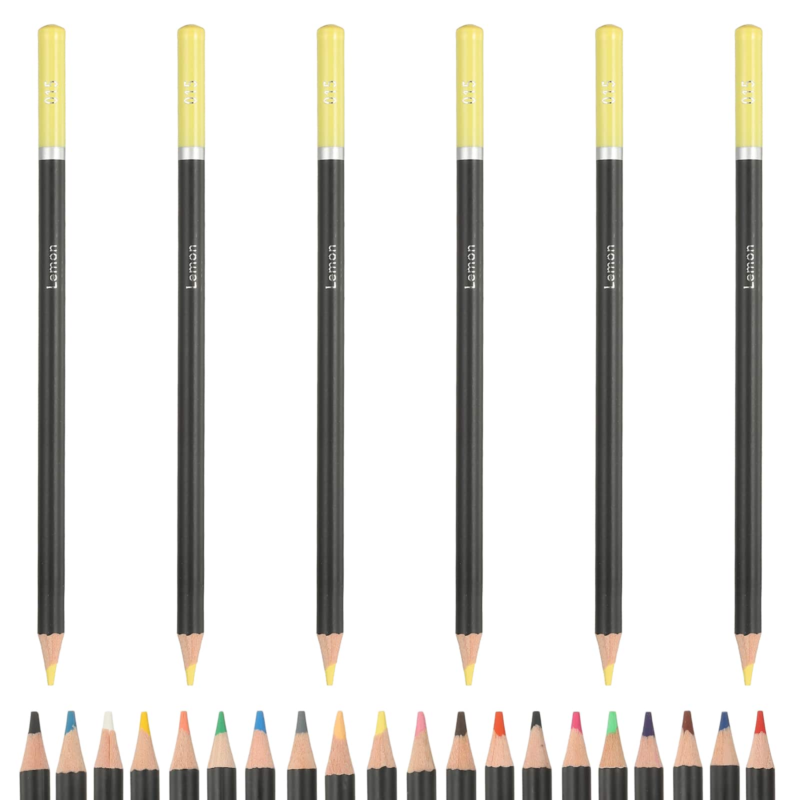 Unique Bargains - Colored Pencils, Oil-Based Drawing Pencils for Adult Coloring Books, Artists, Beginners, 6pcs - Lemon Yellow price history on PriceWatchPro