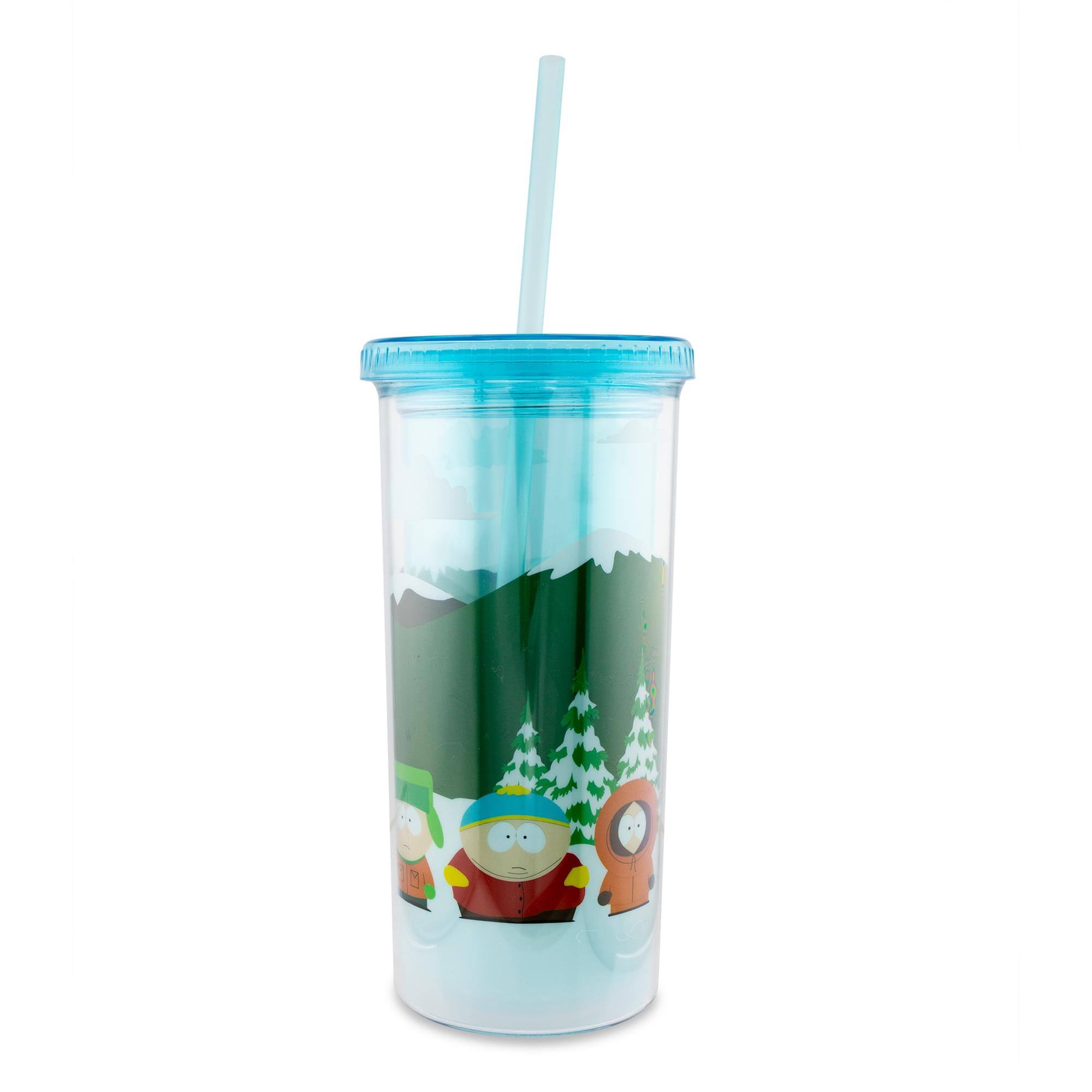 Silver Buffalo - South Park Bus Stop Carnival Cup With Lid and Straw | Holds 20 Ounces - Blue price history on PriceWatchPro