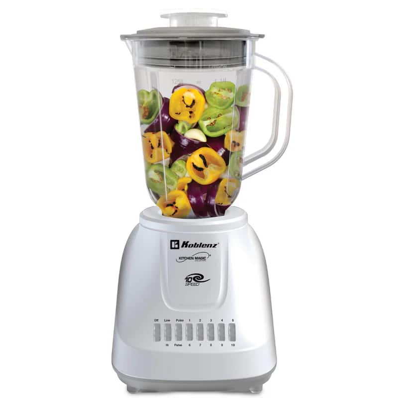 Koblenz - Kitchen Magic Collection Countertop Blender 10 Speed - White