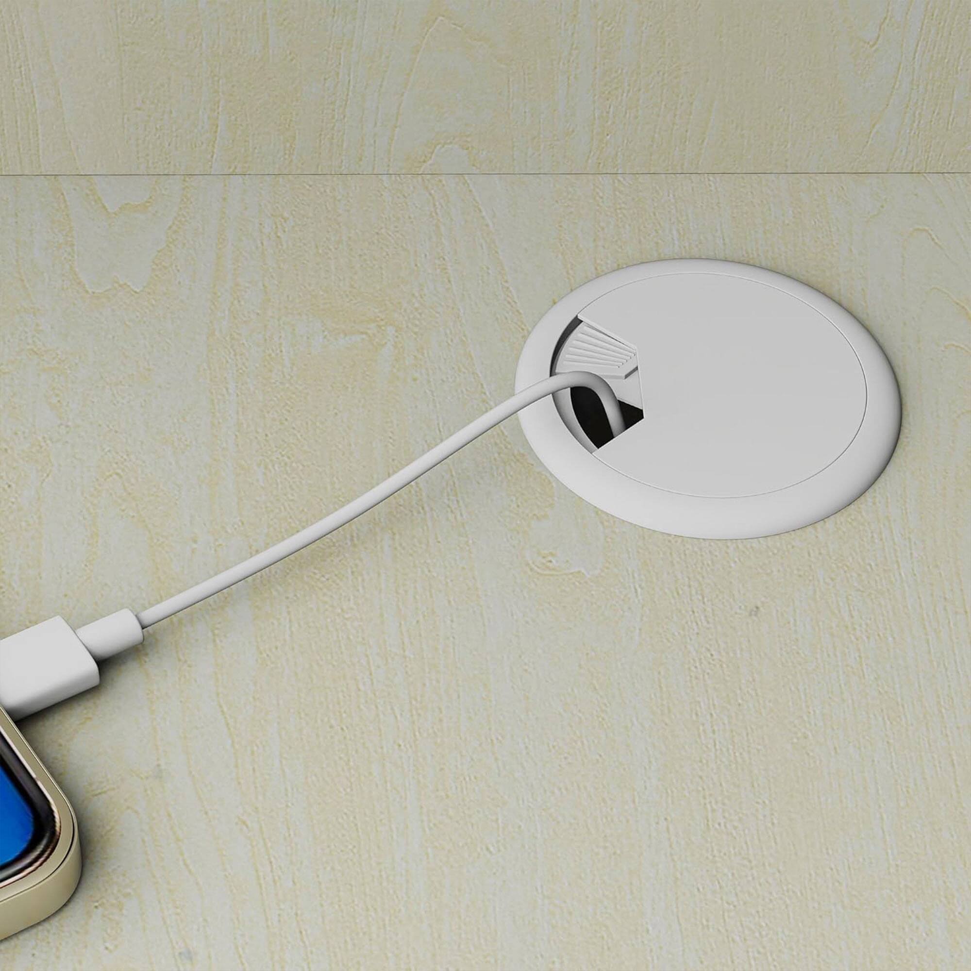 Alt View 4. VAUXHILL & CO. - VAUXHILL & CO. Halston Multi-Depth Bookcase, Adjustable Shelving Unit, Cream - Cream.