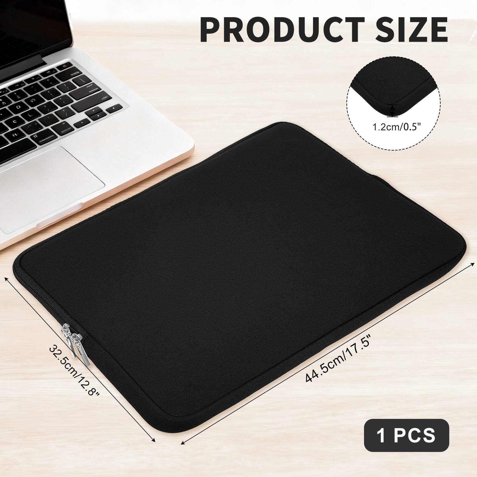 PRODUCT SIZE

- 1.2cm/0.5"
- 32.5cm/12.8"
- 44.5cm/17.5"

1 PCS