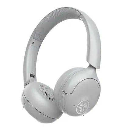 Front. JLab - Go Lux ANC Wireless Bluetooth On-Ear Headphones - White.