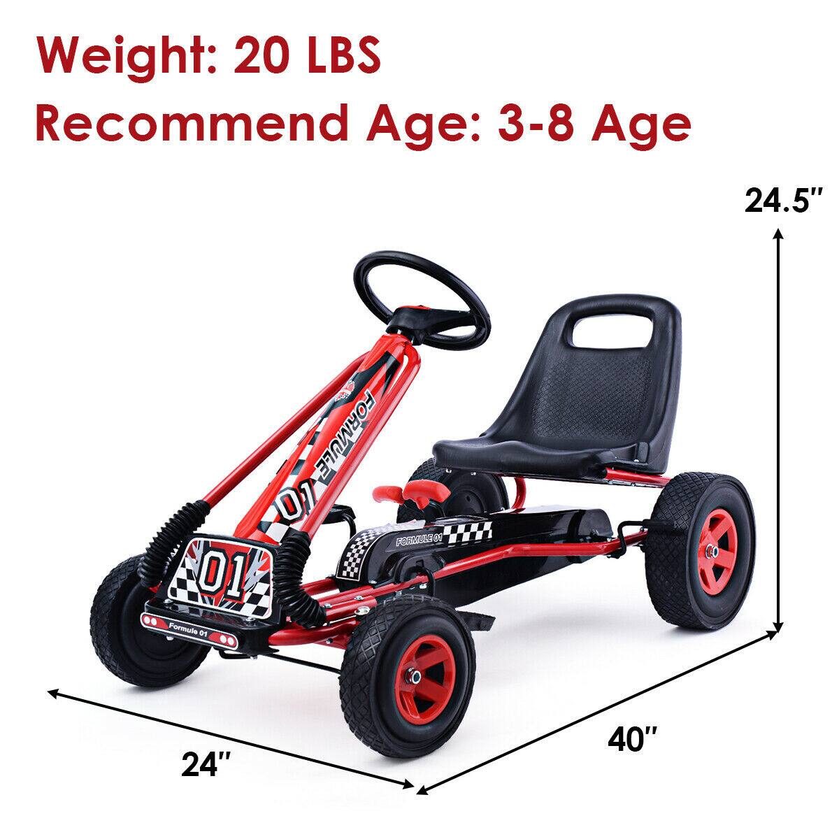 Weight: 20 LBS  
Recommend Age: 3-8 Age  
24.5"  
24"  
40"