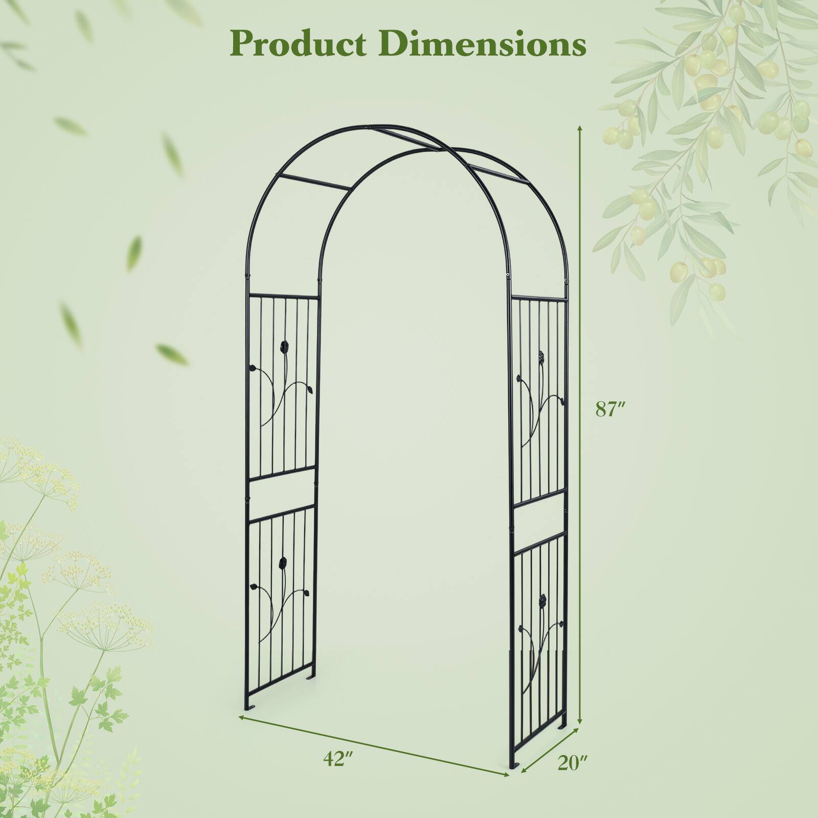 Product Dimensions: 87" x 42" x 20"