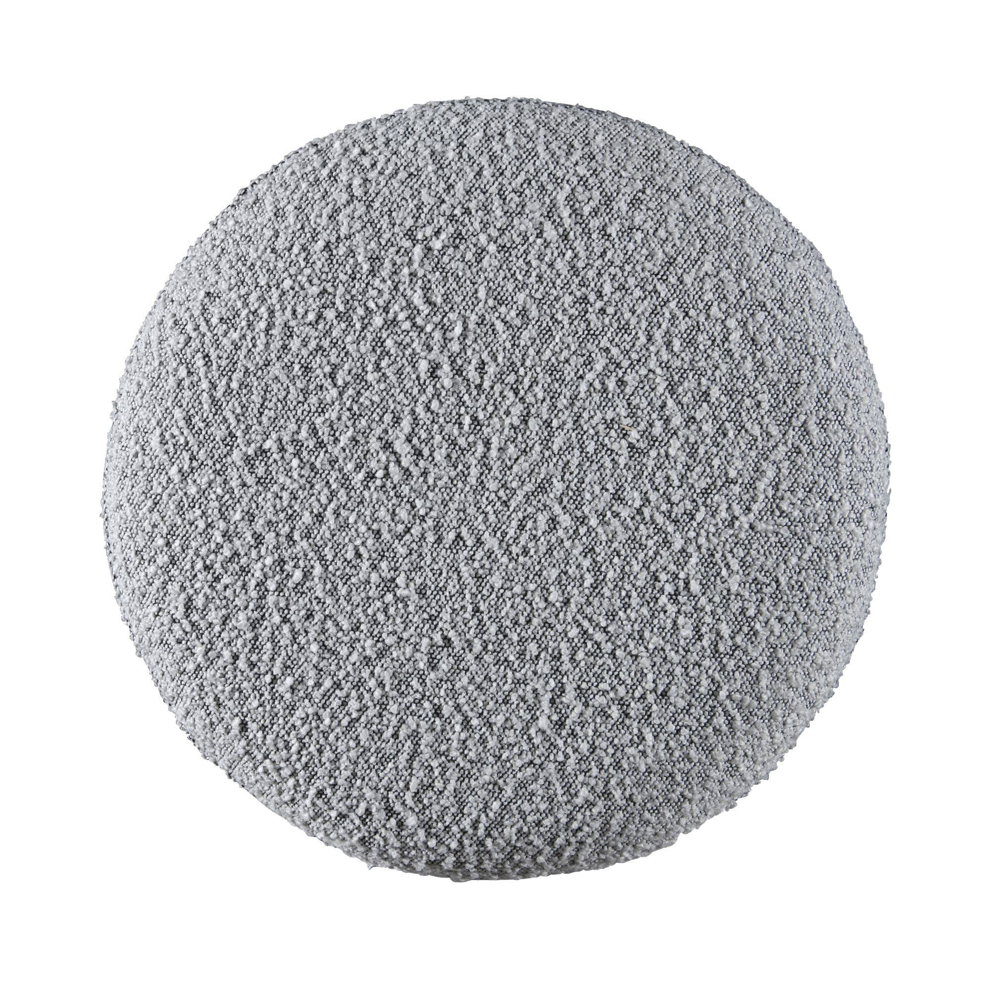 Alt View 5. LuXeo - Ellie 29 in. Black Backless Wood Bar Stool with Gray Boucle Fabric Seat (Set of 2) - Black/Gray.