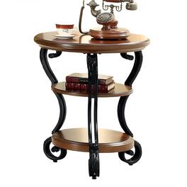 Manhattan Lane - May Transitional Style Side Table - Brown Cherry