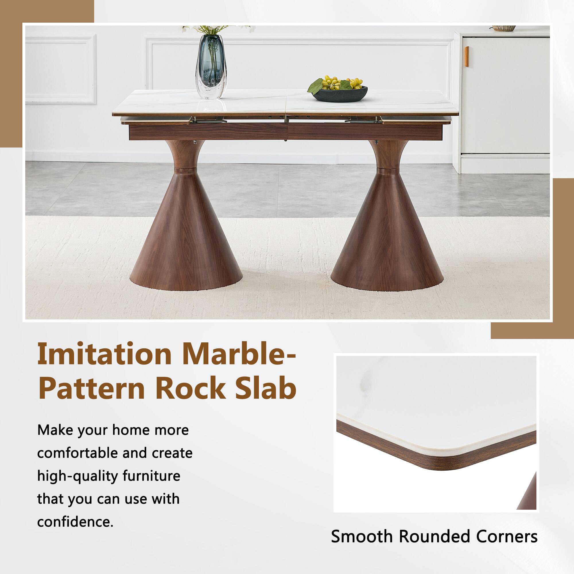 Imitation Marble Pattern Rock Slab

Make your home more comfortable and create high-quality furniture that you can use with confidence.

Smooth Rounded Corners