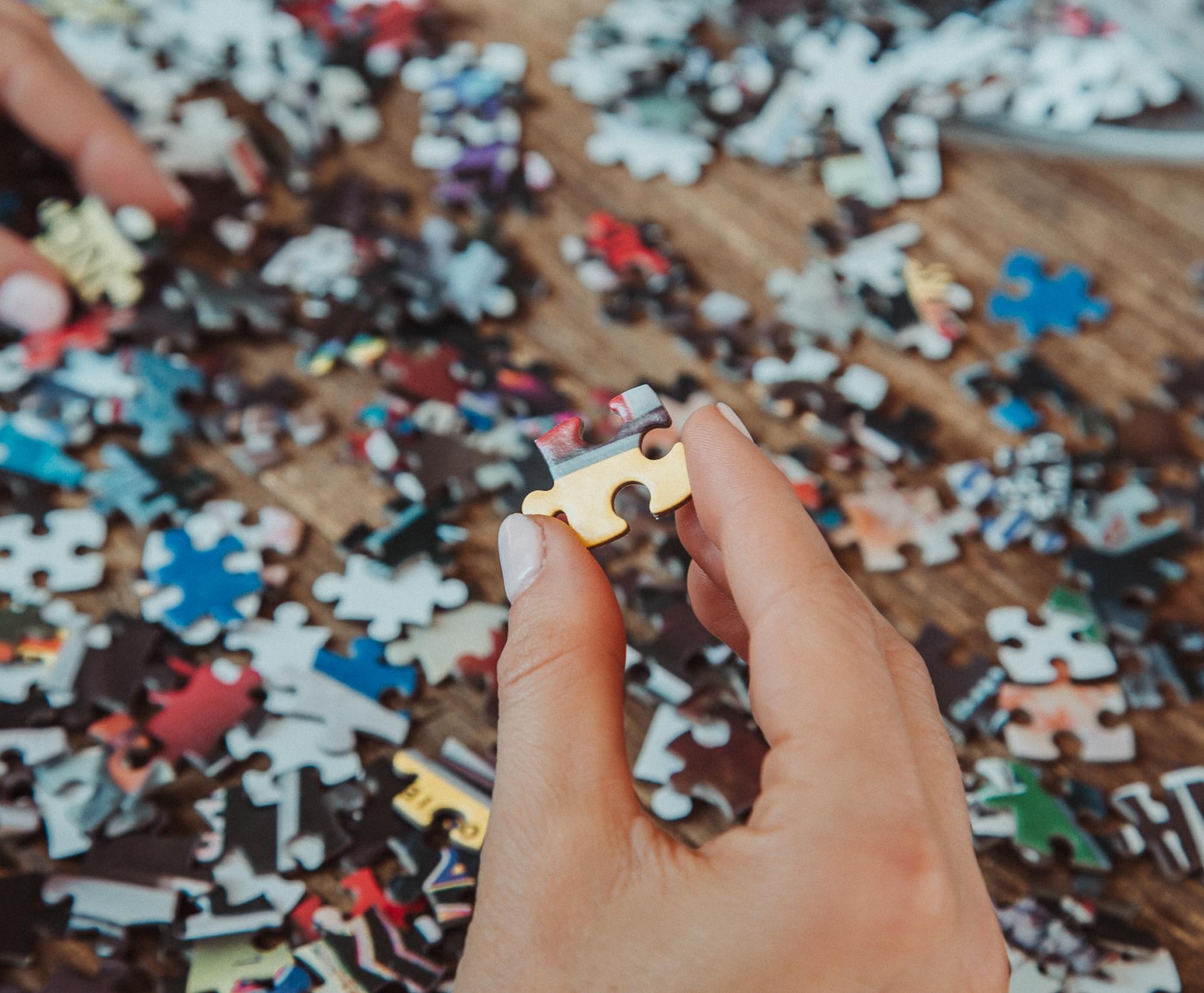 Alt View 3. Toynk - 80s Cassette Music Hits 1000-Piece Jigsaw Puzzle | Toynk Exclusive - Multi-Color.