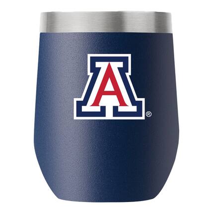 Front. Gametime Sidekicks - Arizona Wildcats 12oz. Stemless Tumbler - Multicolor.