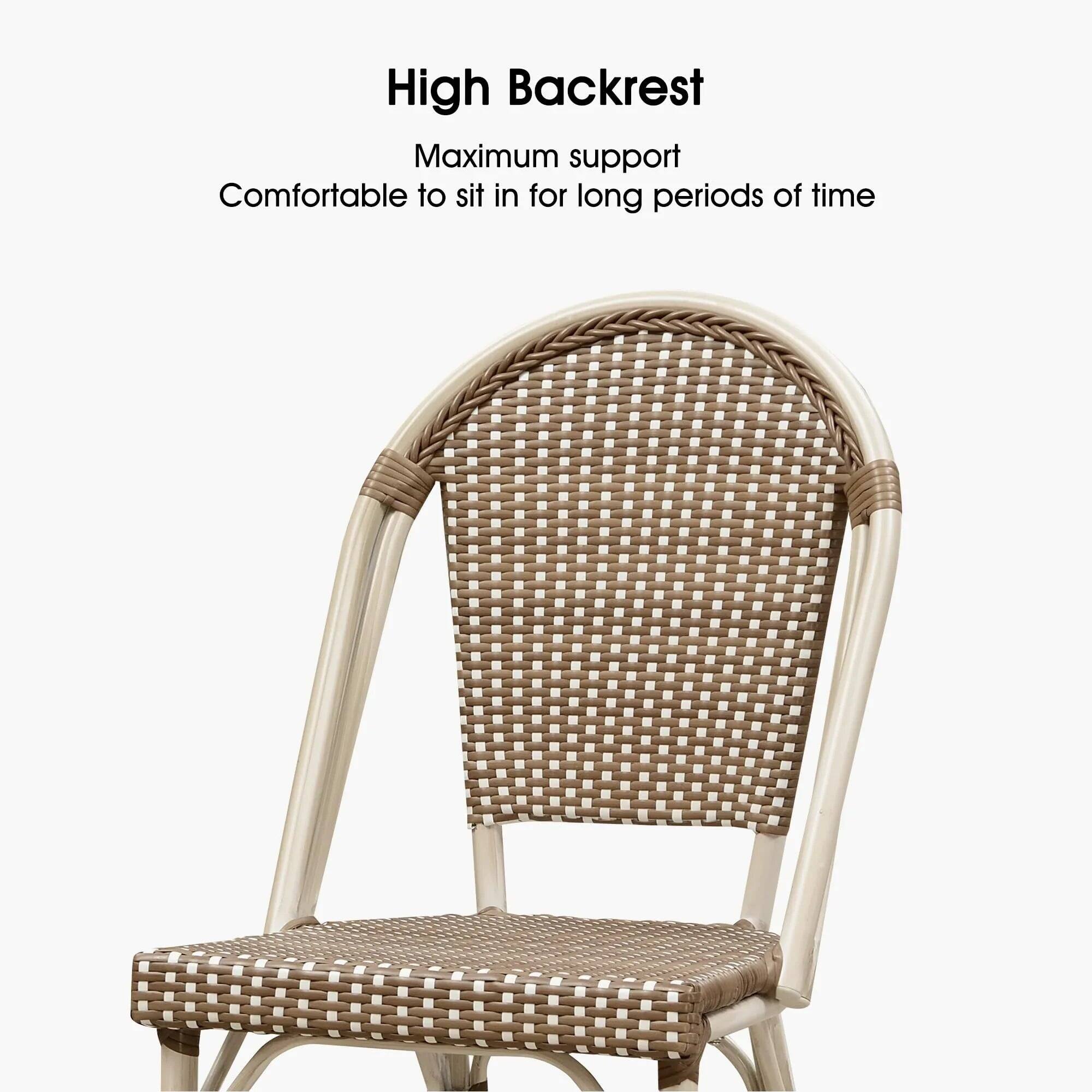 High Backrest  
Maximum support  
Comfortable to sit in for long periods of time