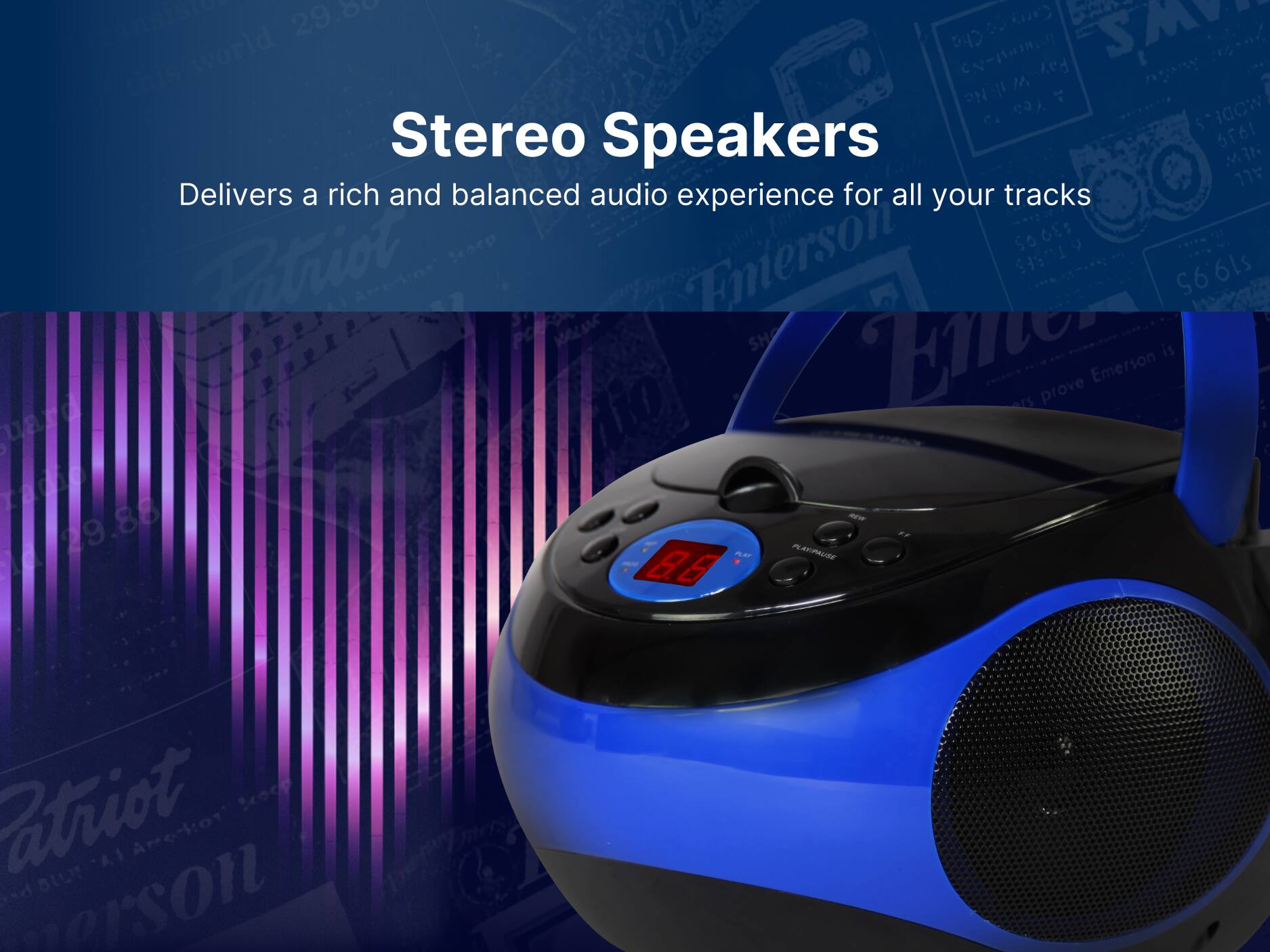 Stereo Speakers
Delivers a rich and balanced audio experience for all your tracks