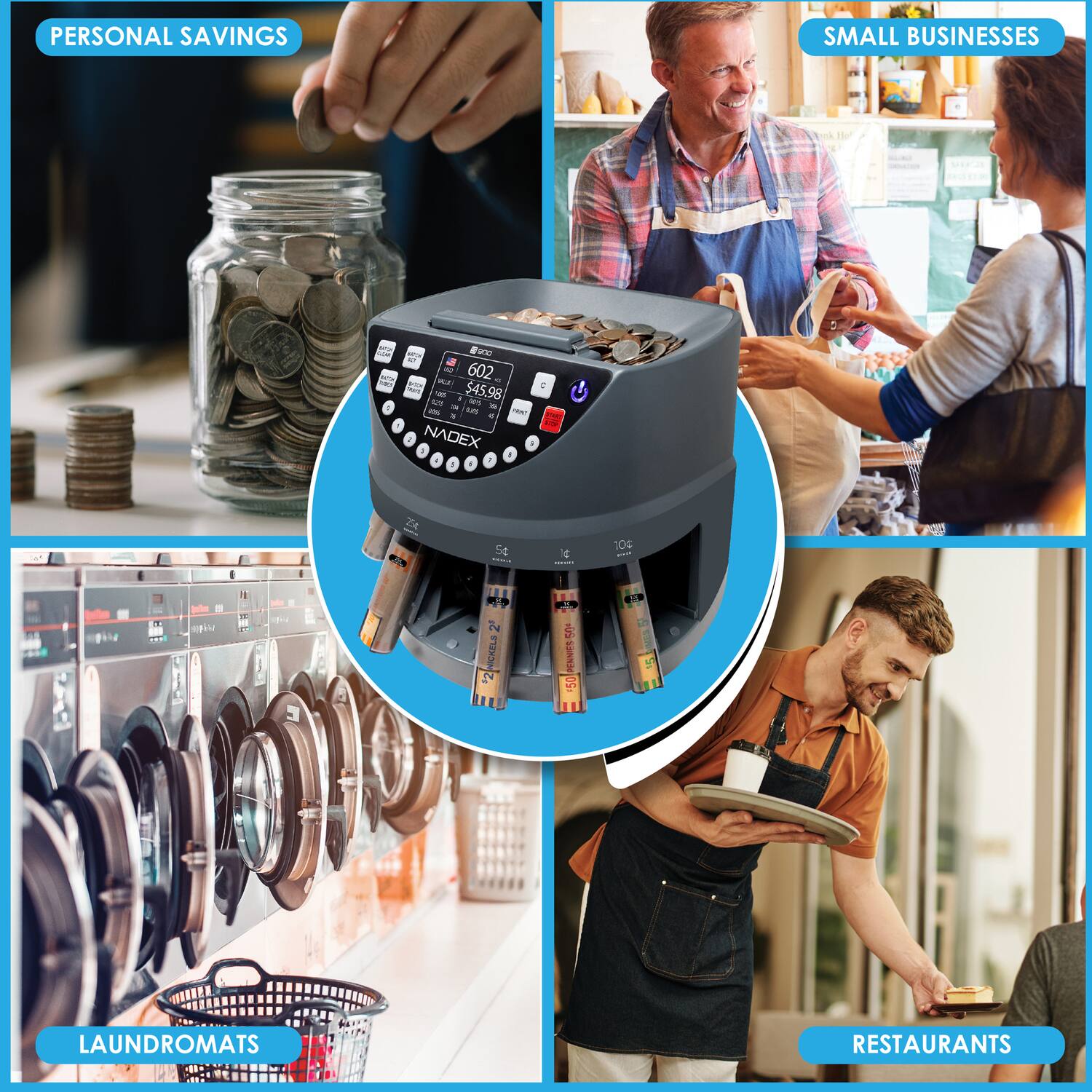 PERSONAL SAVINGS  
SMALL BUSINESSES  
LAUNDROMATS  
RESTAURANTS