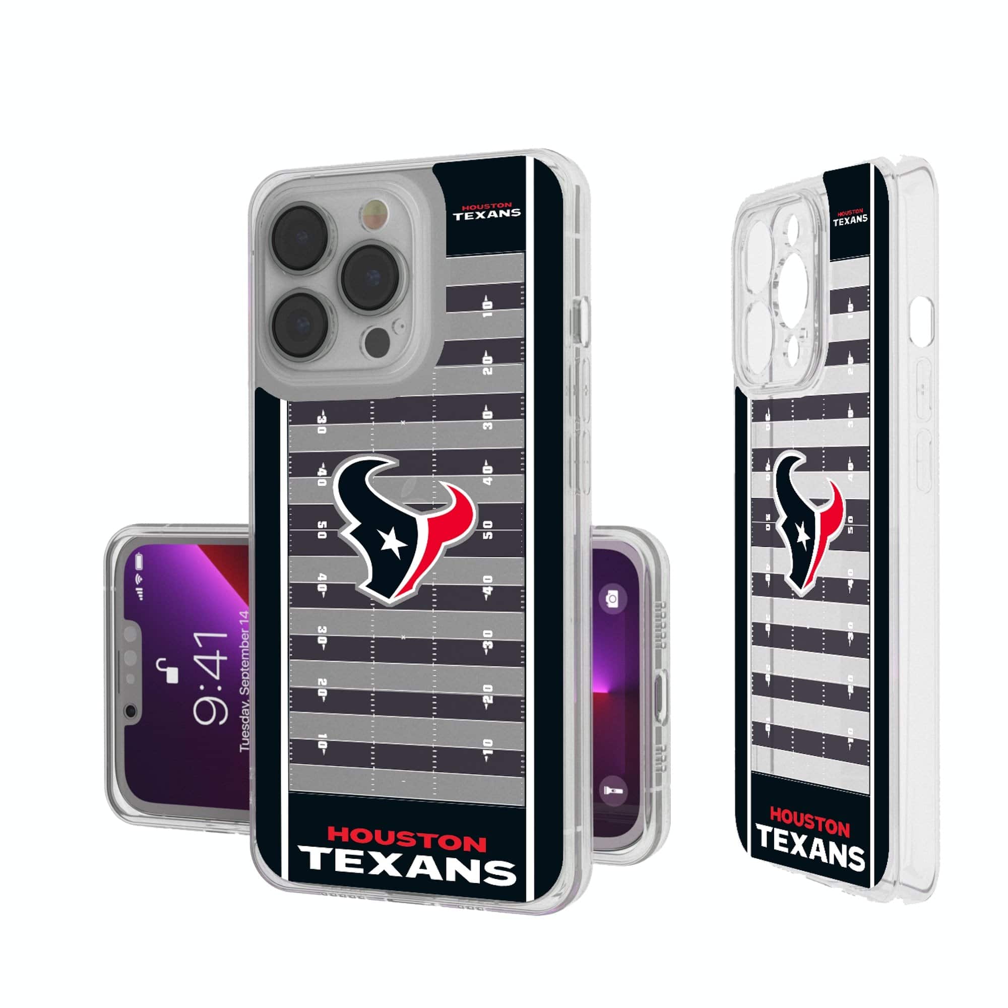 Keyscaper - NFL - Houston Texans - iPhone Clear Field Design Case - 14 Pro Max - Multicolor price history on PriceWatchPro