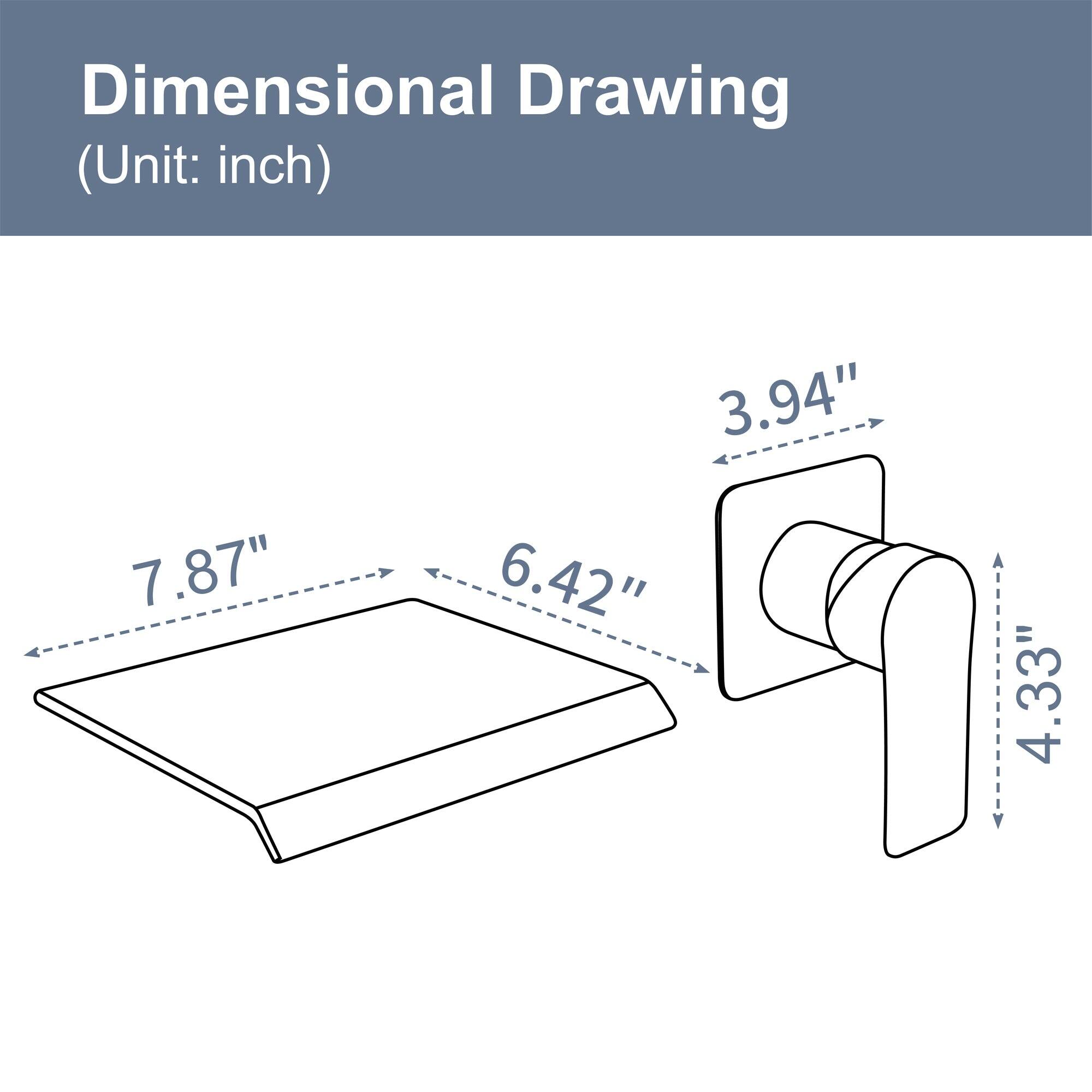 Dimensional Drawing  
(Unit: inch)  

- 7.87"  
- 6.42"  
- 3.94"  
- 4.33"