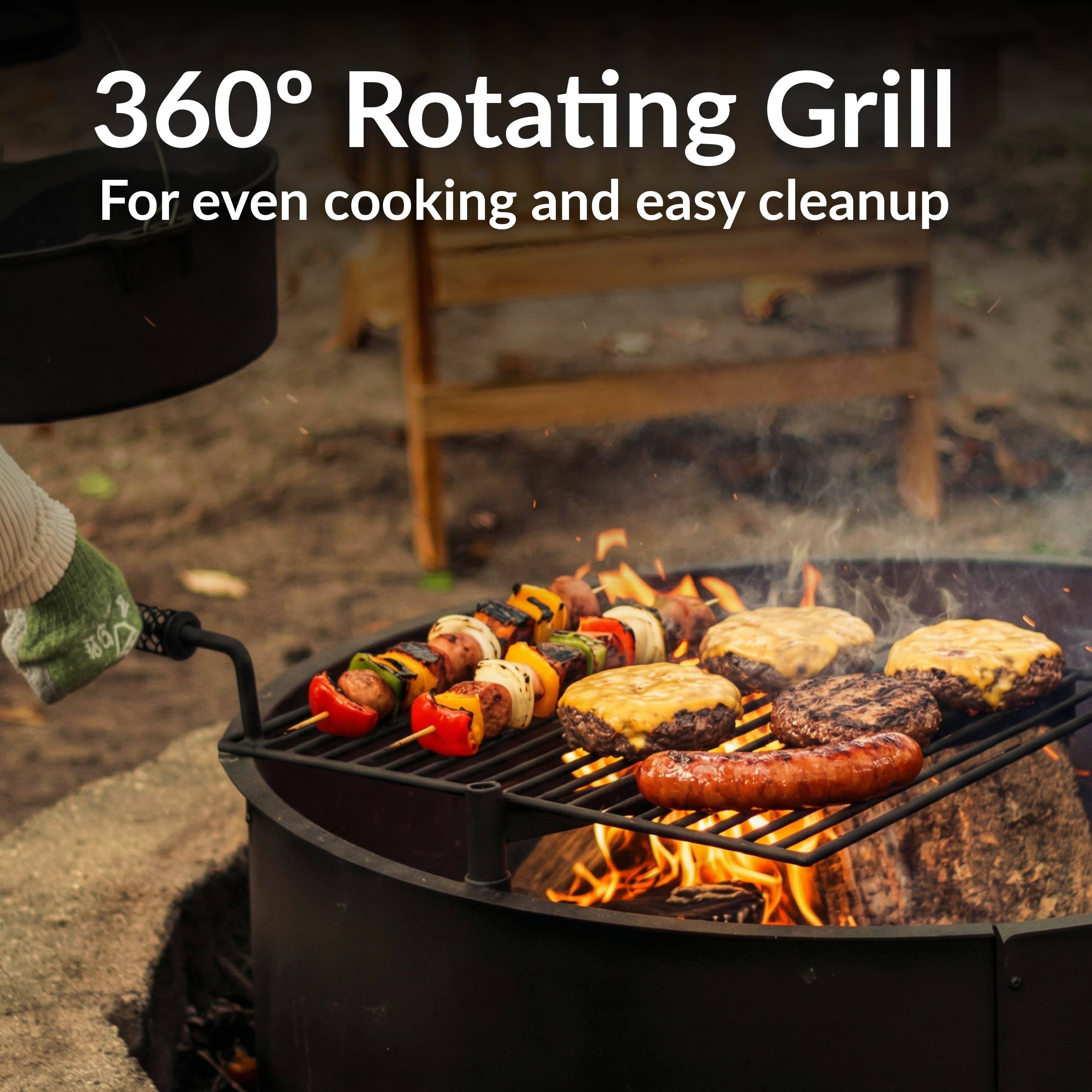 360° Rotating Grill  
For even cooking and easy cleanup