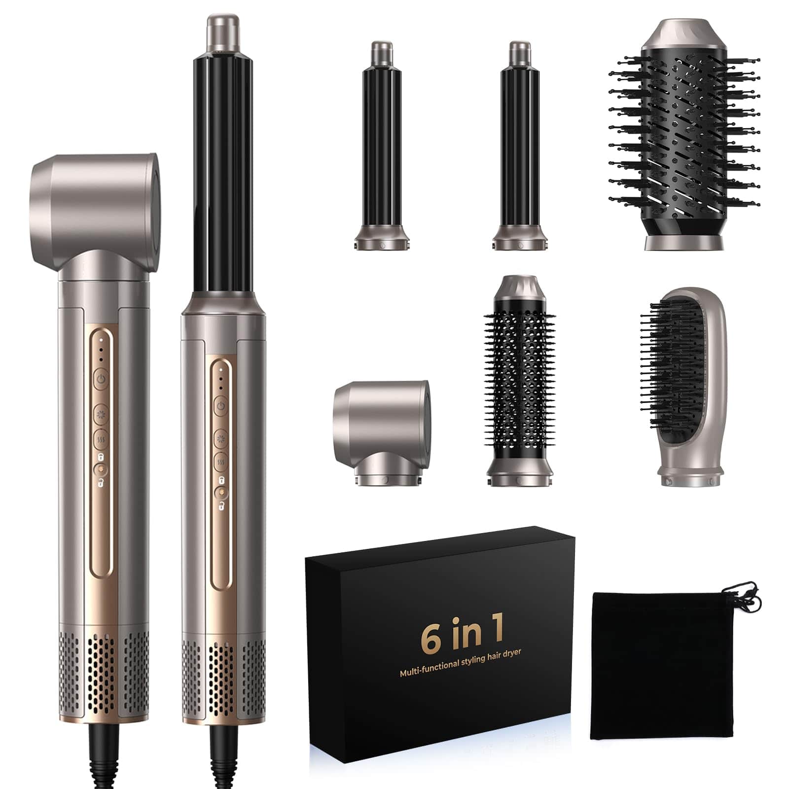 The Best Inks - Professional Ionic Hair Dryer Professional Grade with Advanced Technology for Fast Drying - Gray Silver