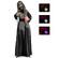Front. Costway - 6ft Halloween Animatronics Standing Witch Talking Animated Wicked Witch - Black.