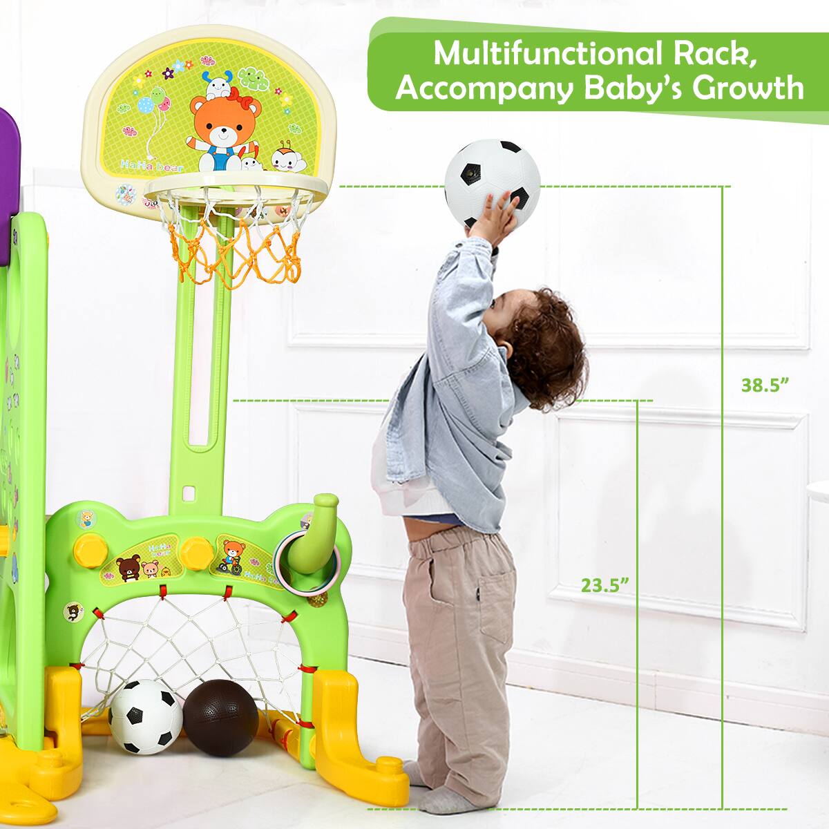 Multifunctional Rack, Accompany Baby's Growth 38.5" 23.5"