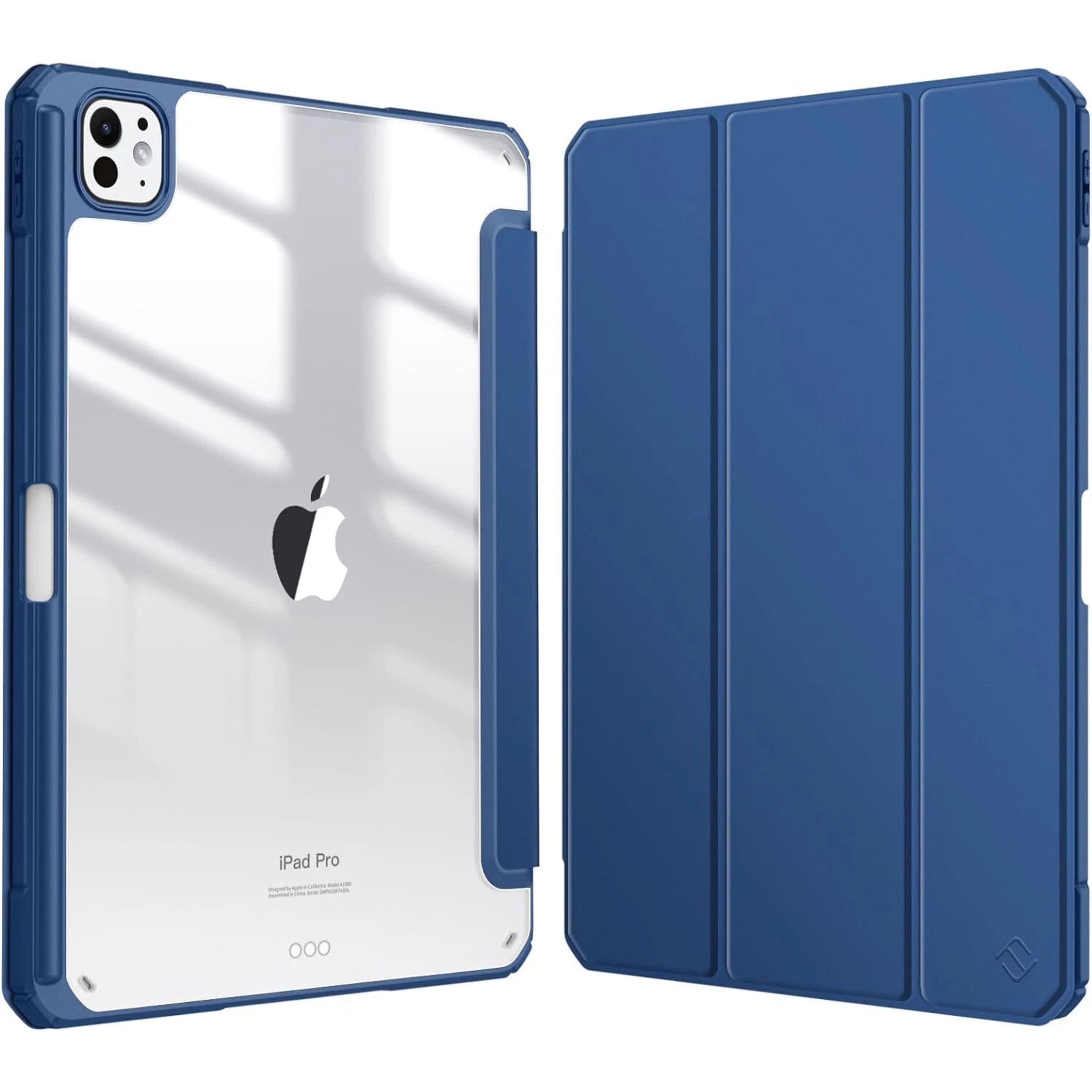 Kitcheniva - Ultra Thin Hybrid Case For iPad Pro 11 Inch M4 2024 Transparent Shell - Navy