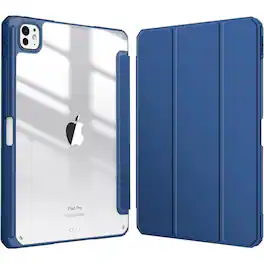 Kitcheniva - Ultra Thin Hybrid Case For iPad Pro 11 Inch M4 2024 Transparent Shell - Navy
