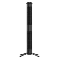 Sharper Image - Axis 32 Tower Fan - Black - Front_Zoom