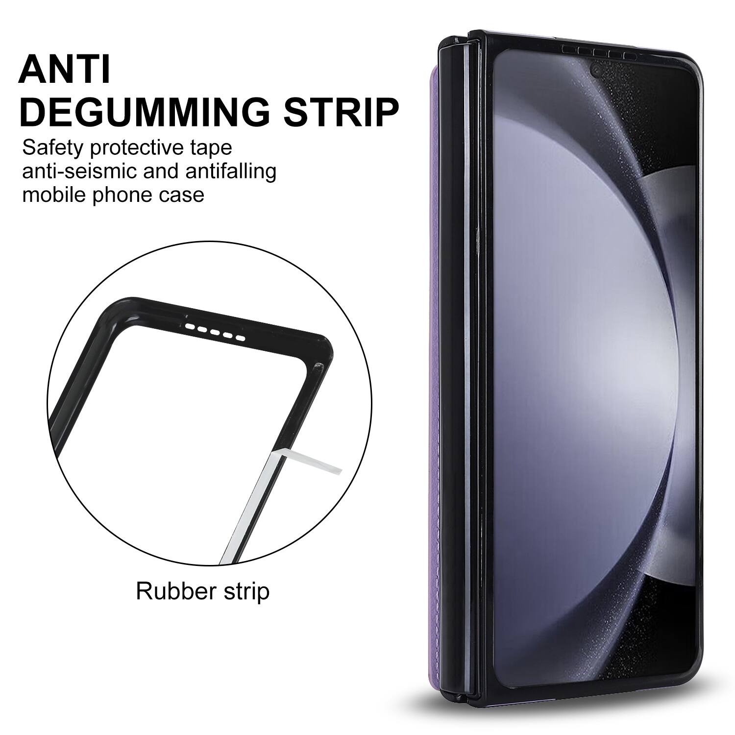 ANTI DEGUMMING STRIP  
Safety protective tape anti-seismic and antifalling mobile phone case  
Rubber strip