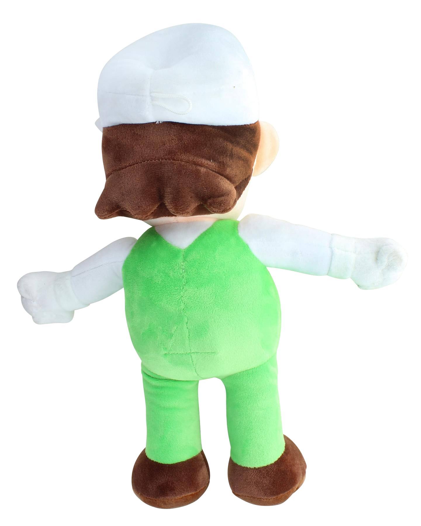 Alt View 10. Super Mario Bros. - Super Mario 16 Inch Character Plush | Fire Luigi - Green.