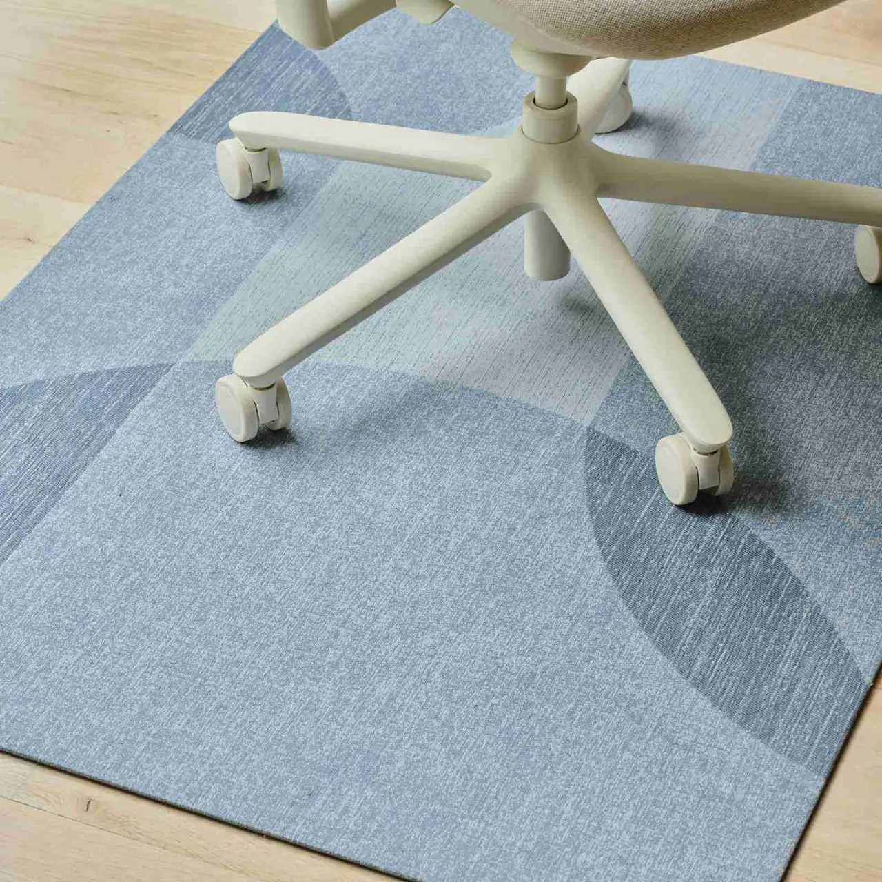 Angle. Branch Furniture - Woven Chair Mat - Lagoon.